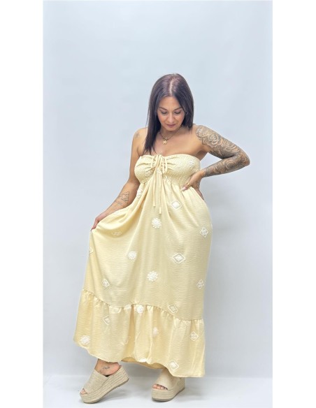 VESTIDO GERONA BEIG
