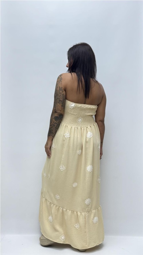 VESTIDO GERONA BEIG