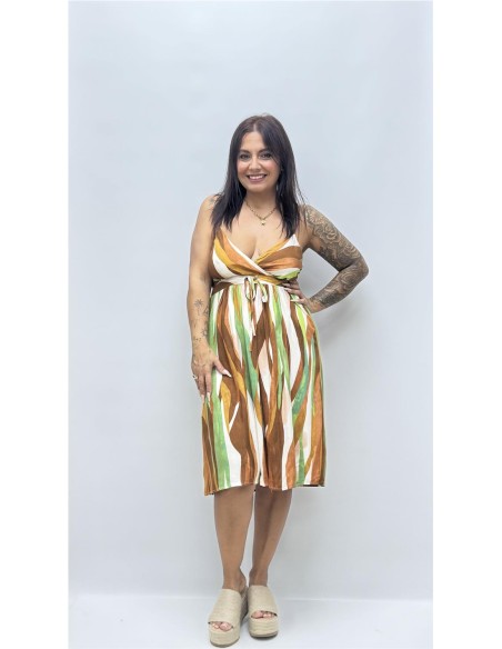 VESTIDO ESTHER MARRON