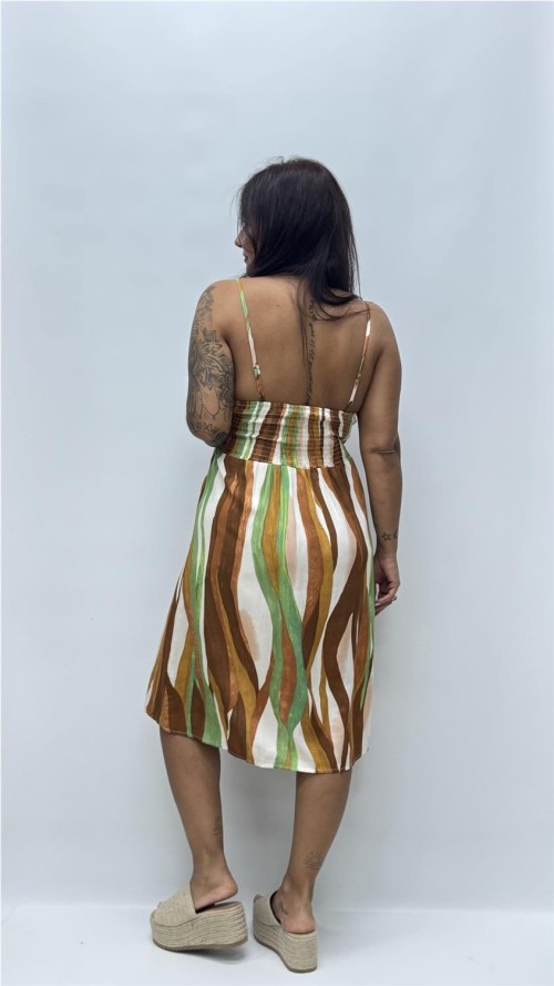 VESTIDO ESTHER MARRON