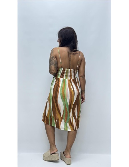 VESTIDO ESTHER MARRON