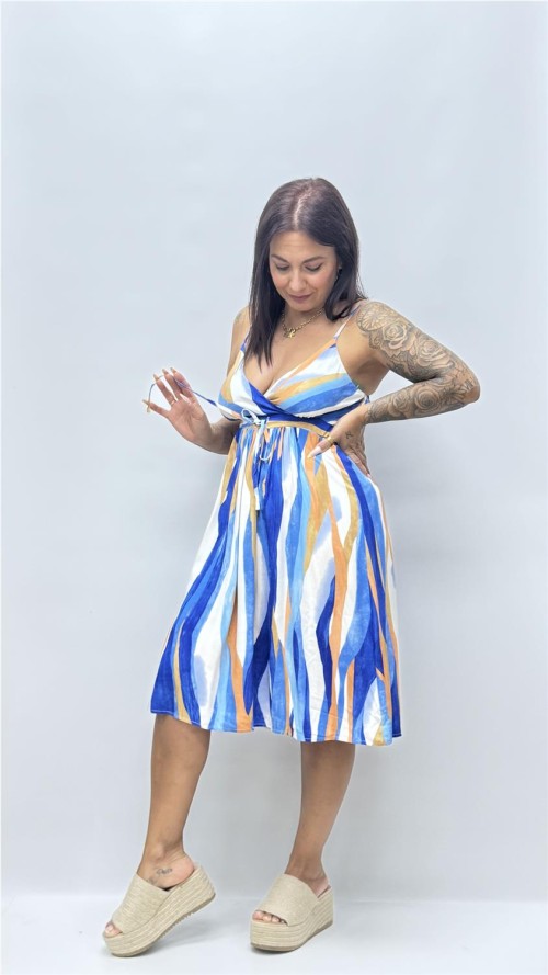 VESTIDO ESTHER AZUL