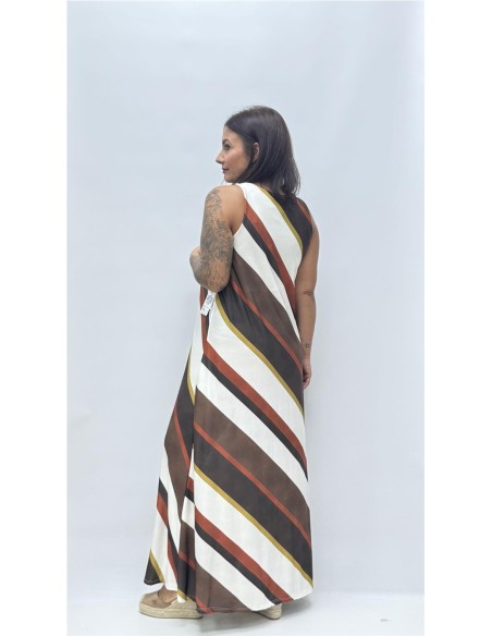 VESTIDO VIOLETA MARRON