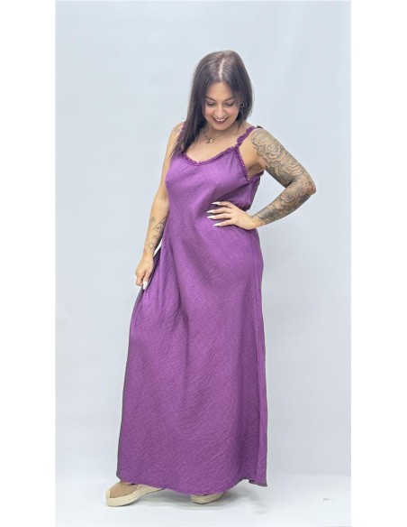 VESTIDO TINA BERENGENA