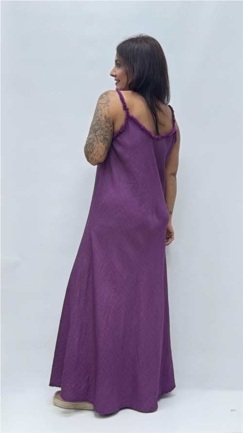 VESTIDO TINA BERENGENA