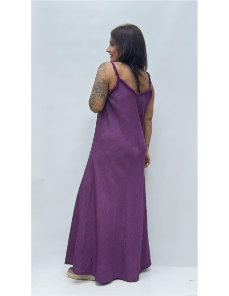 VESTIDO TINA BERENGENA