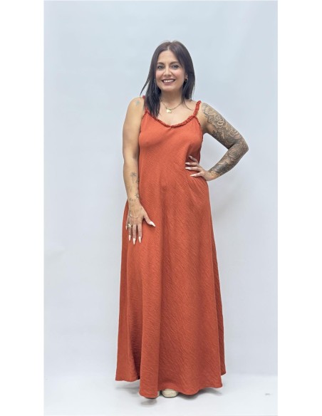 VESTIDO TINA TEJA