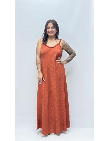VESTIDO TINA TEJA