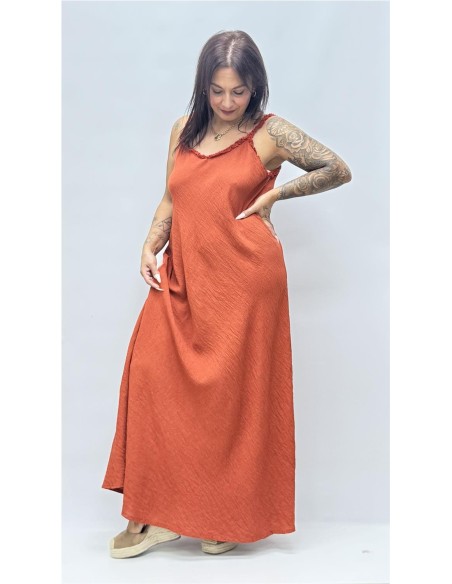 VESTIDO TINA TEJA
