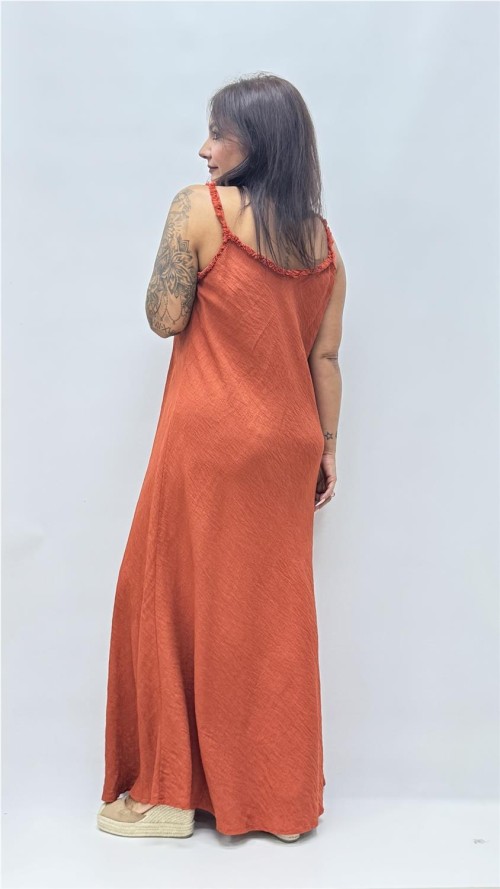 VESTIDO TINA TEJA