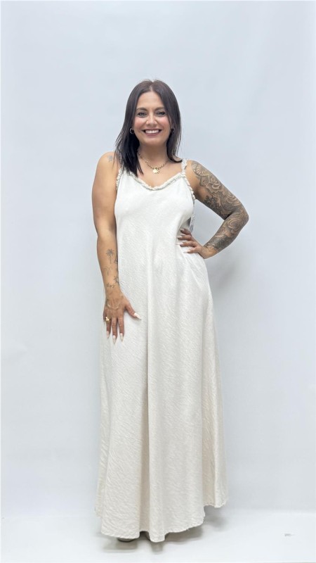 VESTIDO TINA BEIG