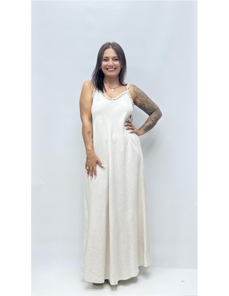 VESTIDO TINA BEIG
