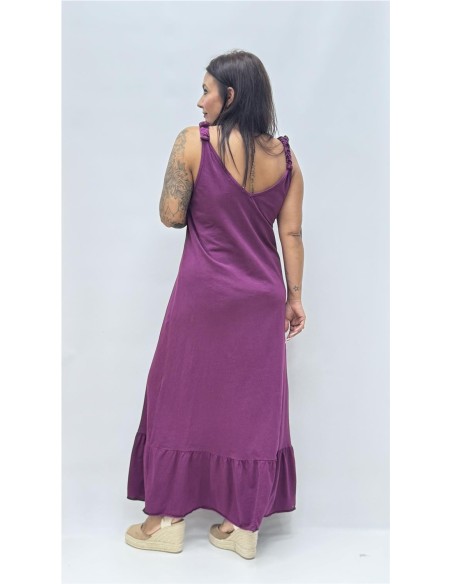 VESTIDO PAMELA BERENGENA