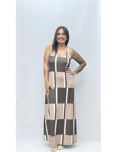 VESTIDO CALI MARRON