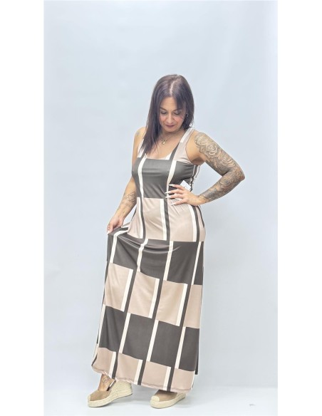 VESTIDO CALI MARRON