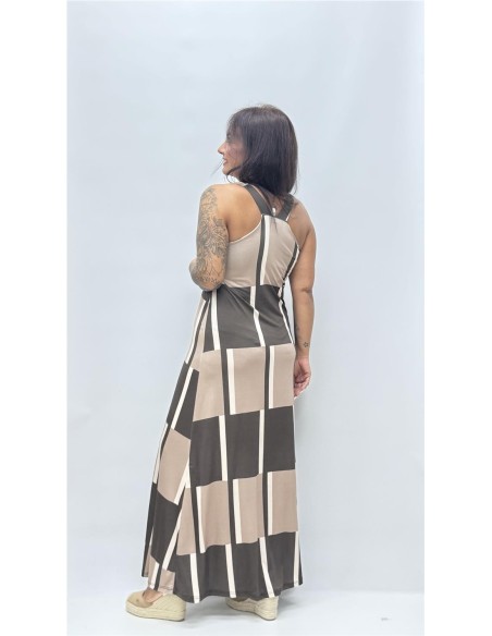 VESTIDO CALI MARRON