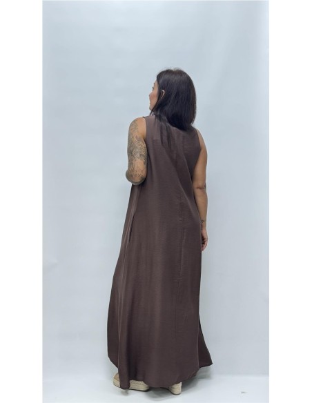 VESTIDO COKET MARRON
