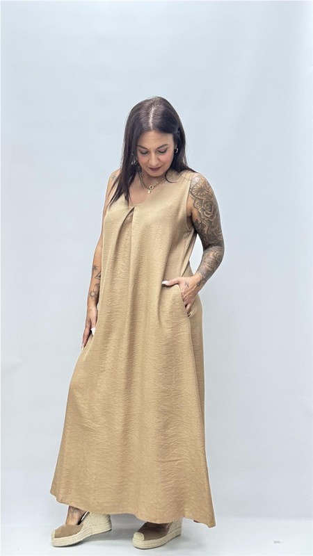 VESTIDO COKET CAMEL 2