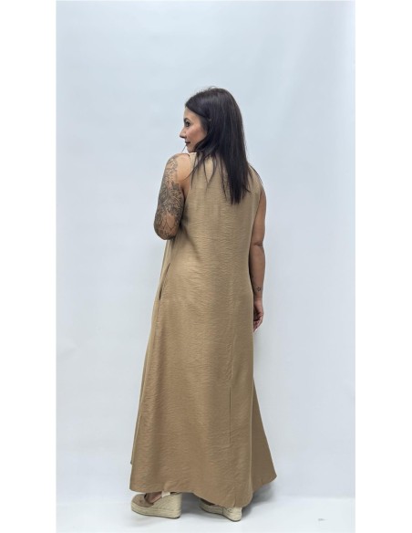 VESTIDO COKET CAMEL