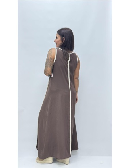 VESTIDO MANCIE MARRON