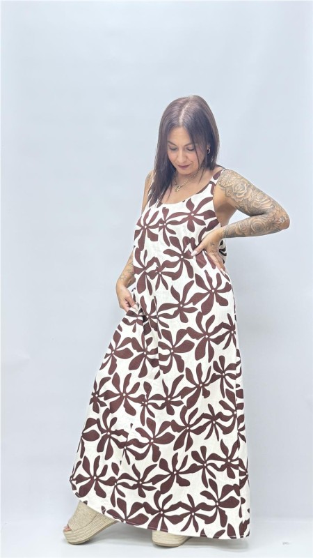 VESTIDO ZAMAIRA MARRON 2