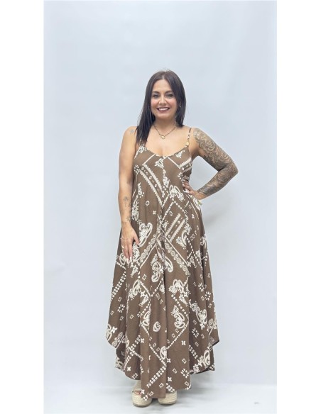 VESTIDO ABIGAIL MARRON