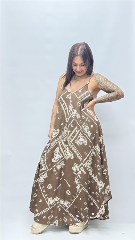 VESTIDO ABIGAIL MARRON 2