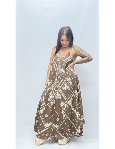 VESTIDO ABIGAIL MARRON
