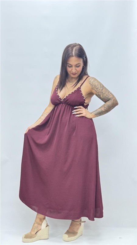 VESTIDO INCA BURDEOS 2