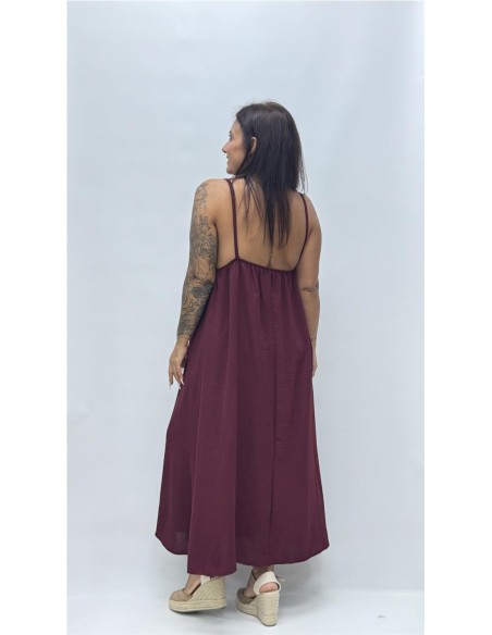 VESTIDO INCA BURDEOS