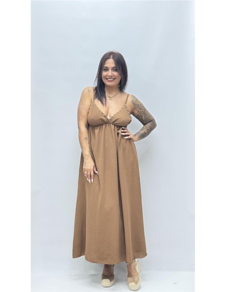 VESTIDO INCA MARRON