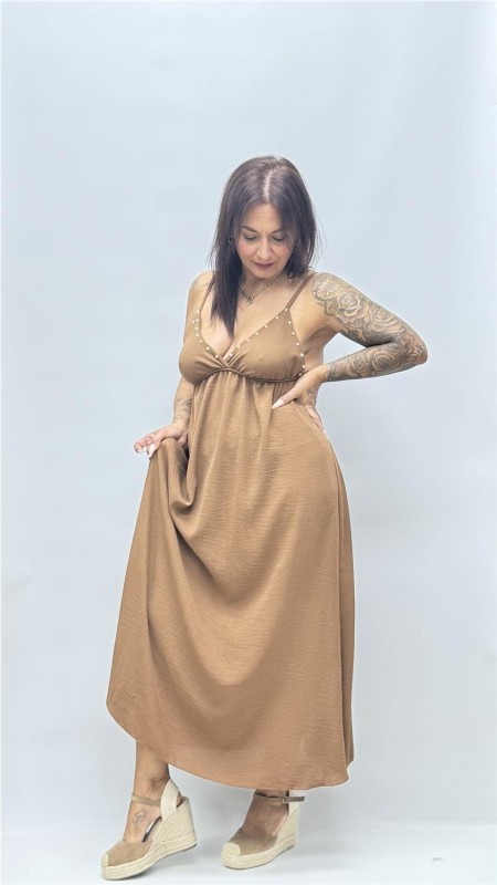 VESTIDO INCA MARRON 2