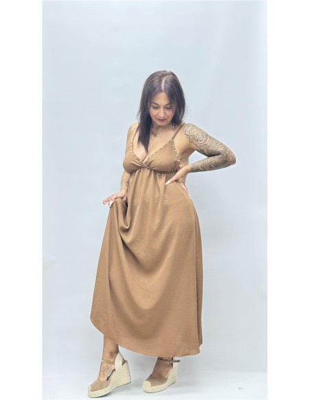 VESTIDO INCA MARRON