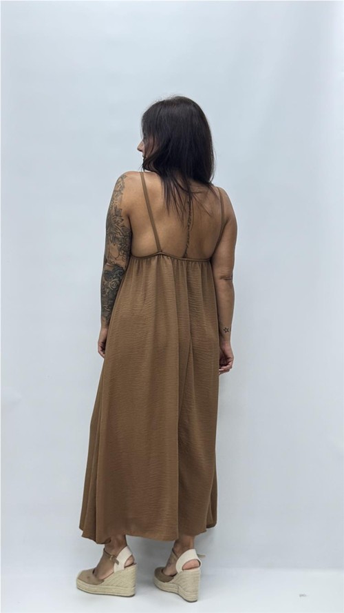 VESTIDO INCA MARRON