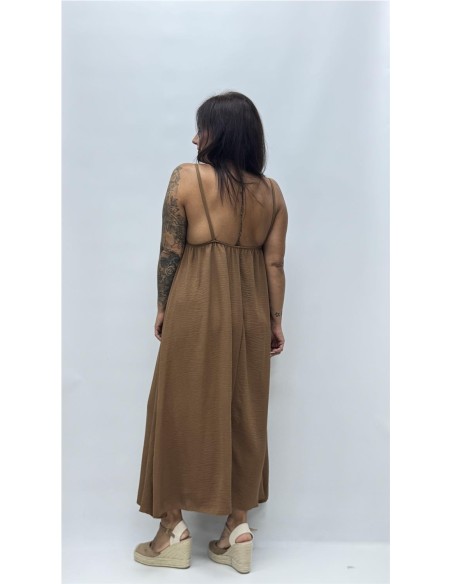 VESTIDO INCA MARRON
