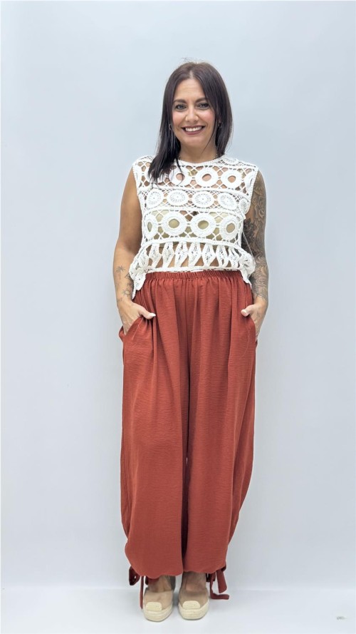 PANTALON LAZO TEJA