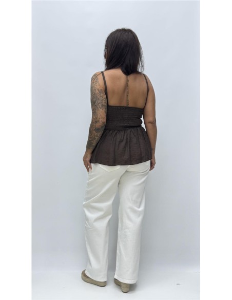 TOP ESTEPONA MARRON