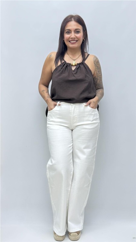 TOP FELISA MARRON