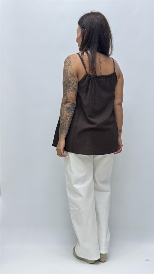TOP FELISA MARRON