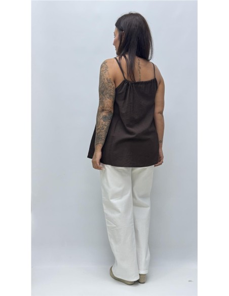 TOP FELISA MARRON