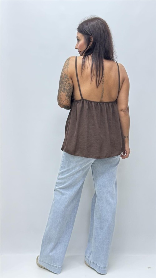 TOP INCA MARRON