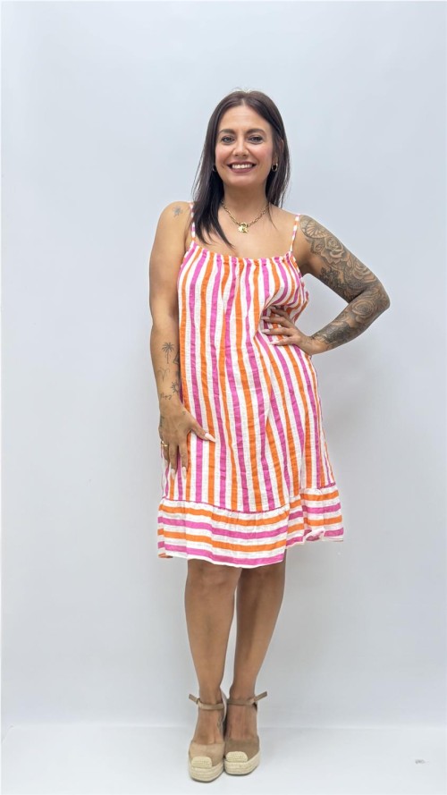 VESTIDO CAI FUXIA