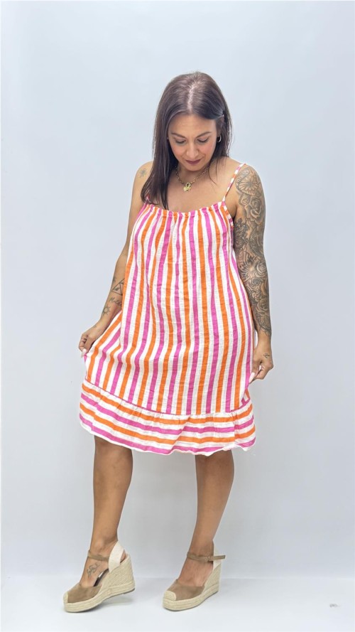 VESTIDO CAI FUXIA