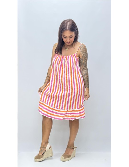 VESTIDO CAI FUXIA