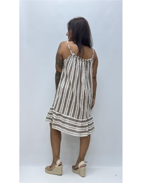 VESTIDO CAI MARRON