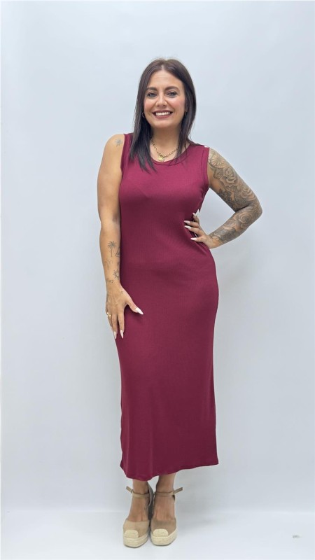 VESTIDO XENIA BURDEOS