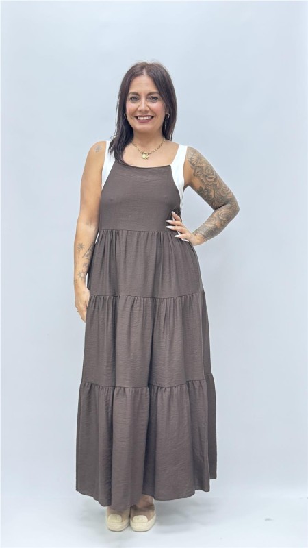 VESTIDO LAZO MARRON 2