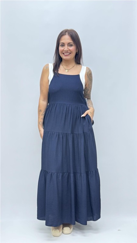 VESTIDO LAZO MARINO