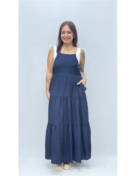 VESTIDO LAZO MARINO