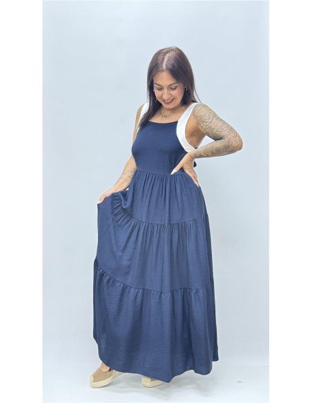 VESTIDO LAZO MARINO